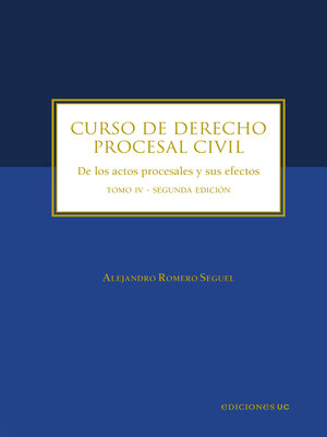 cover image of Curso de derecho procesal civil